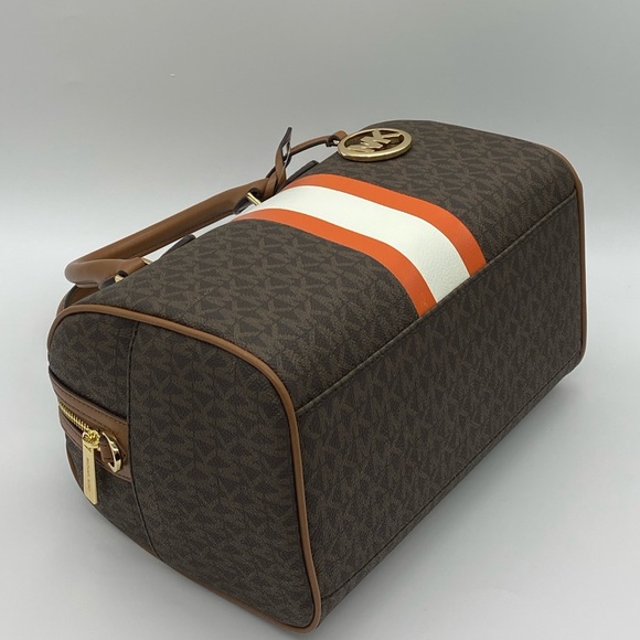 MICHAEL KORS BEDFORD SMALL DUFFLE SATCHEL TNGRINE - Picture 9 of 16